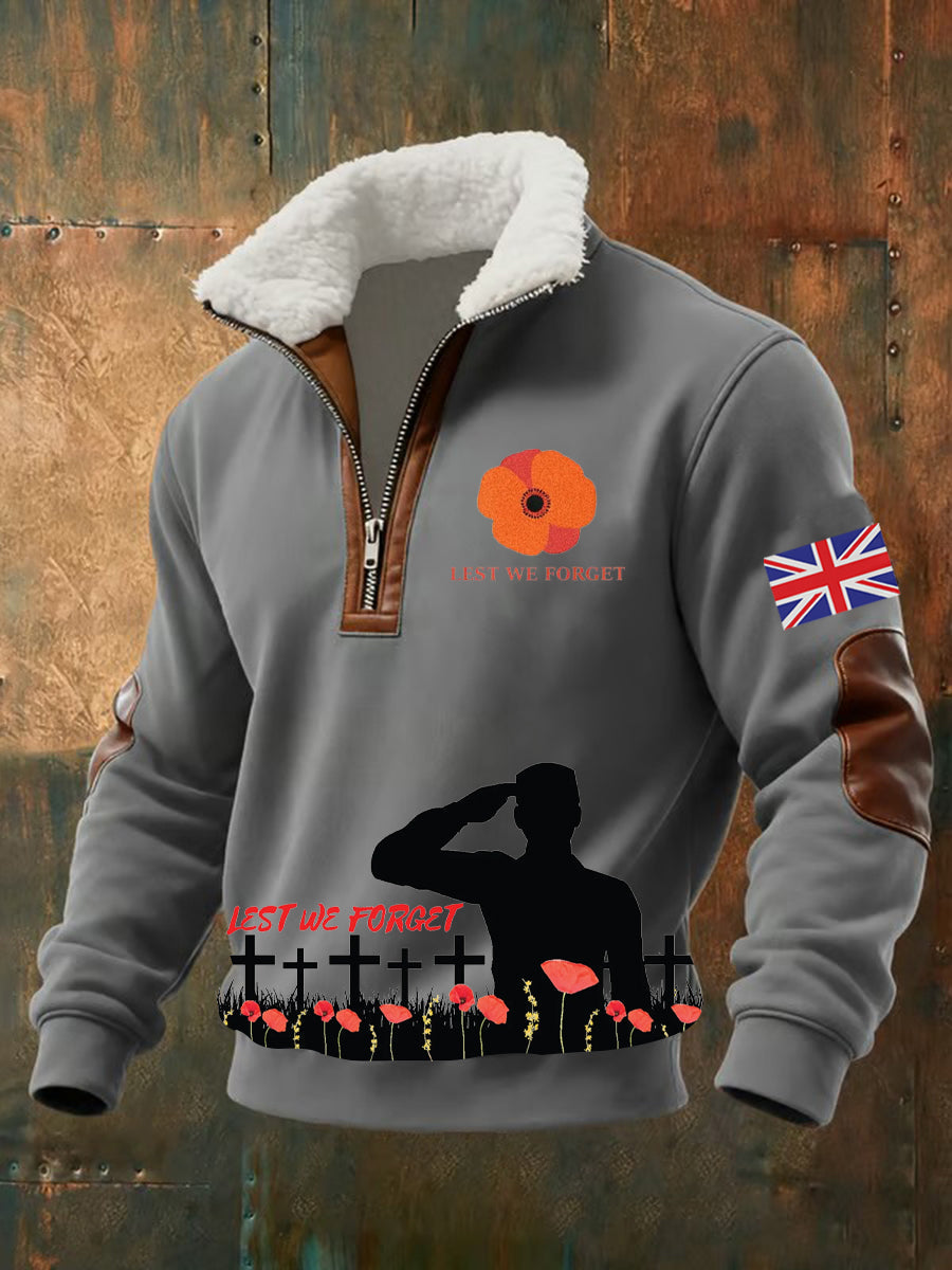 Men's Remembrance Day Print Sweatshirt