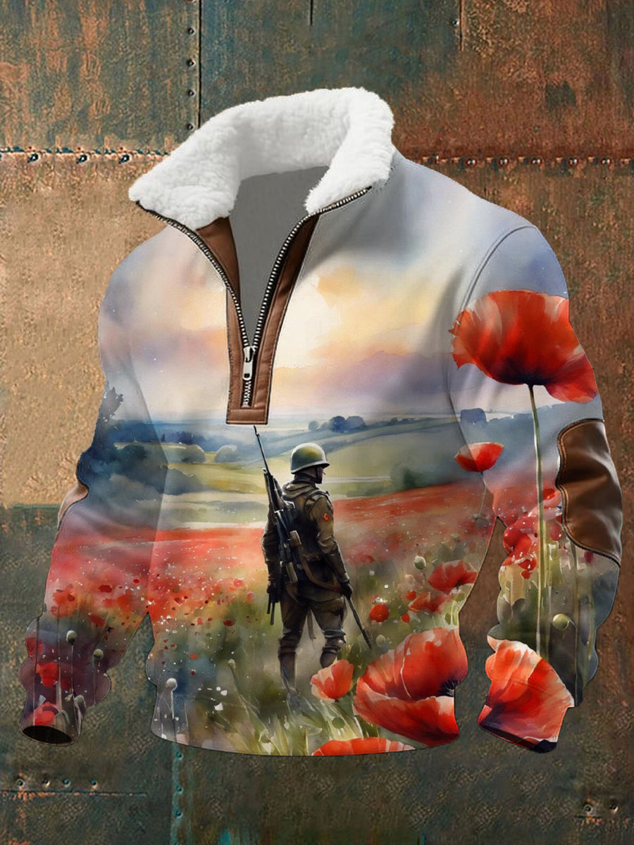 Men's Remembrance Day Print Sweatshirt