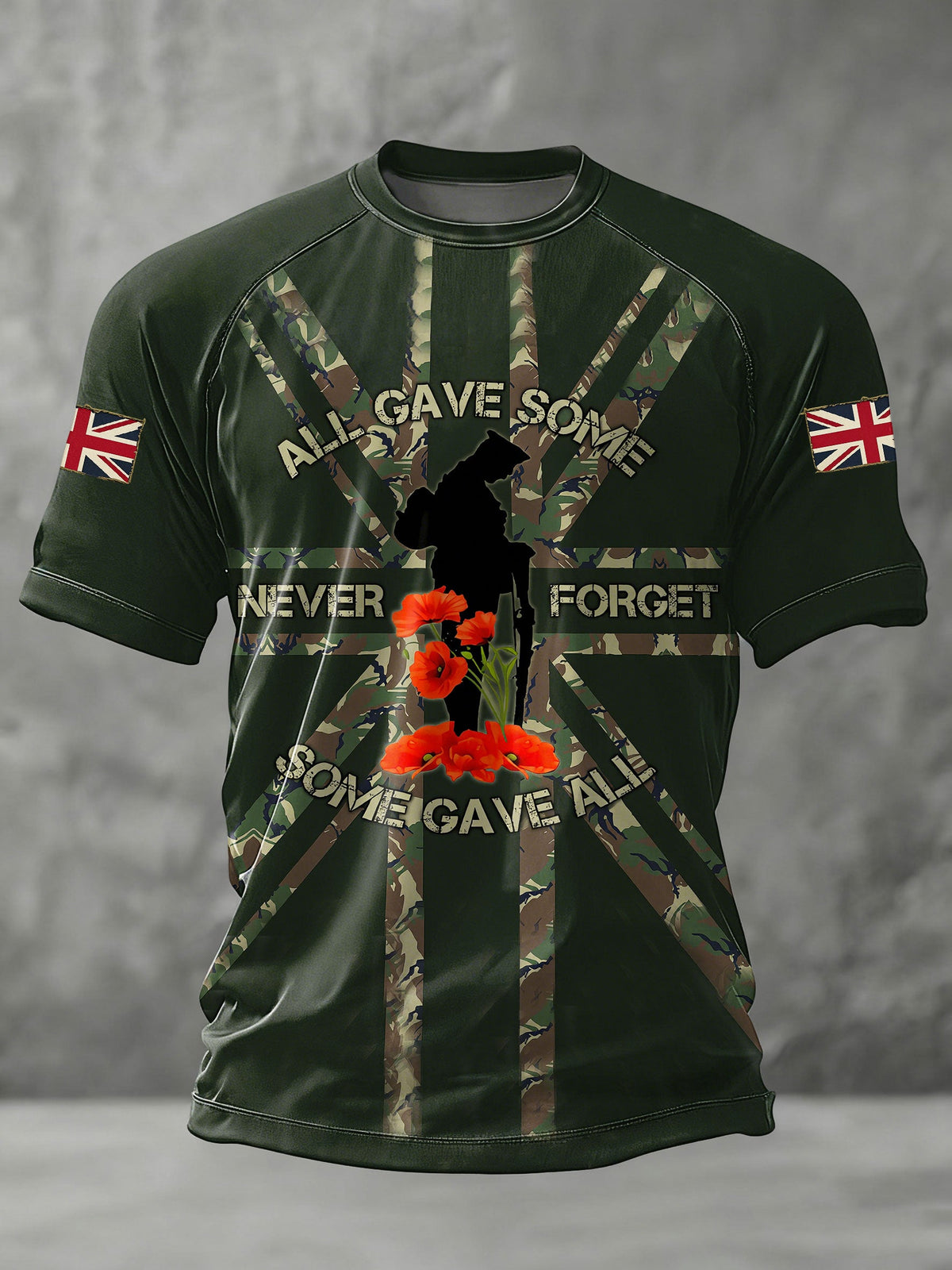 Men's Remembrance Day Lest We Forget Short Sleeve T-shirt