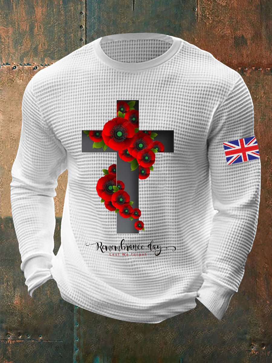 Waffelshirt zum Gedenktag für Männer