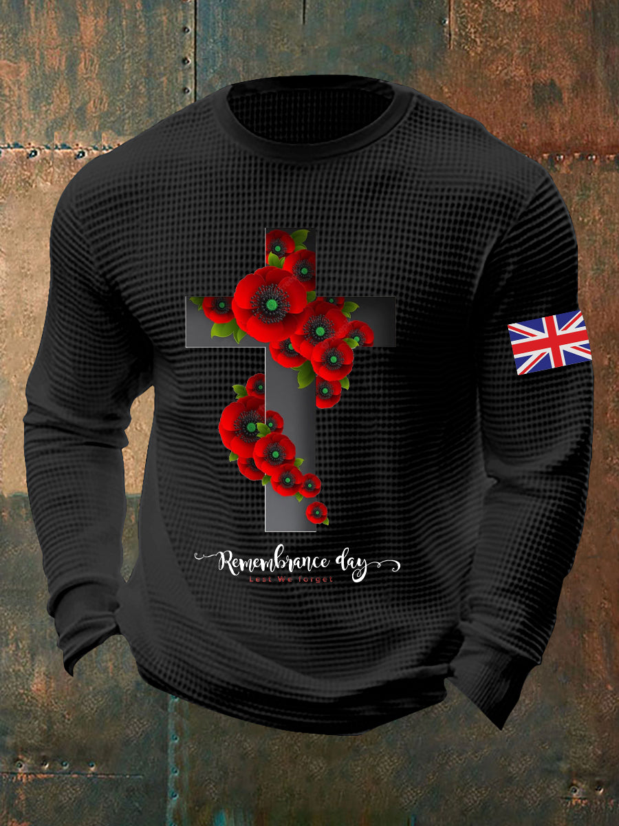 Waffelshirt zum Gedenktag für Männer