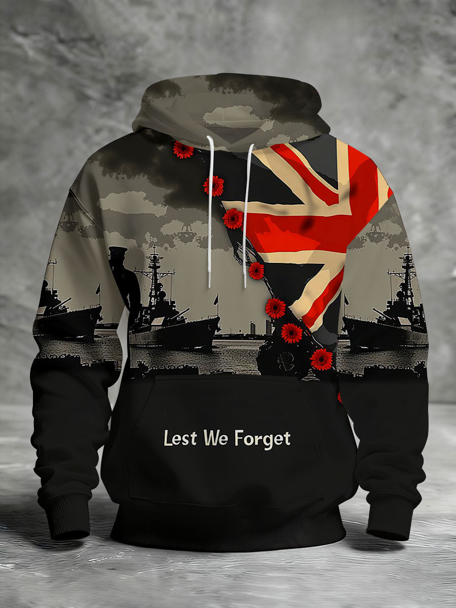 Herren-Hoodie zum Gedenktag „Damit wir nicht vergessen“