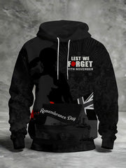 Herren-Hoodie zum Gedenktag „Damit wir nicht vergessen“