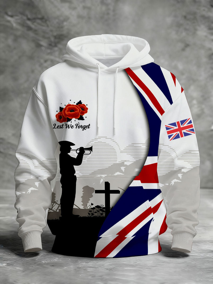 Herren-Hoodie zum Gedenktag „Damit wir nicht vergessen“