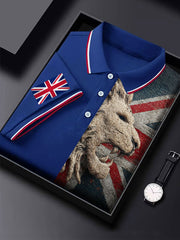 Men's Vintage England Flag Lion Casual Shirt