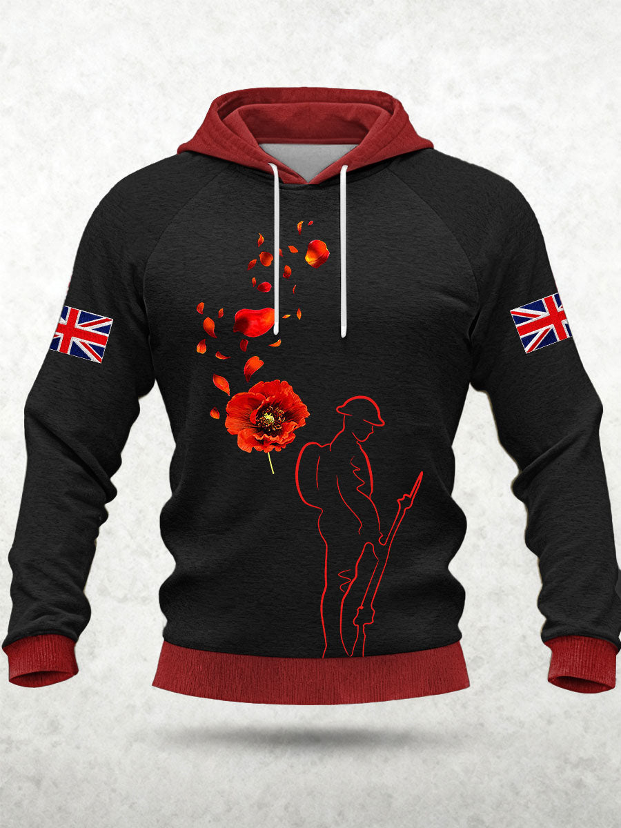 Men's Remembrance Day Lest We Forget Hoodie