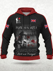 Men's Remembrance Day Lest We Forget Hoodie