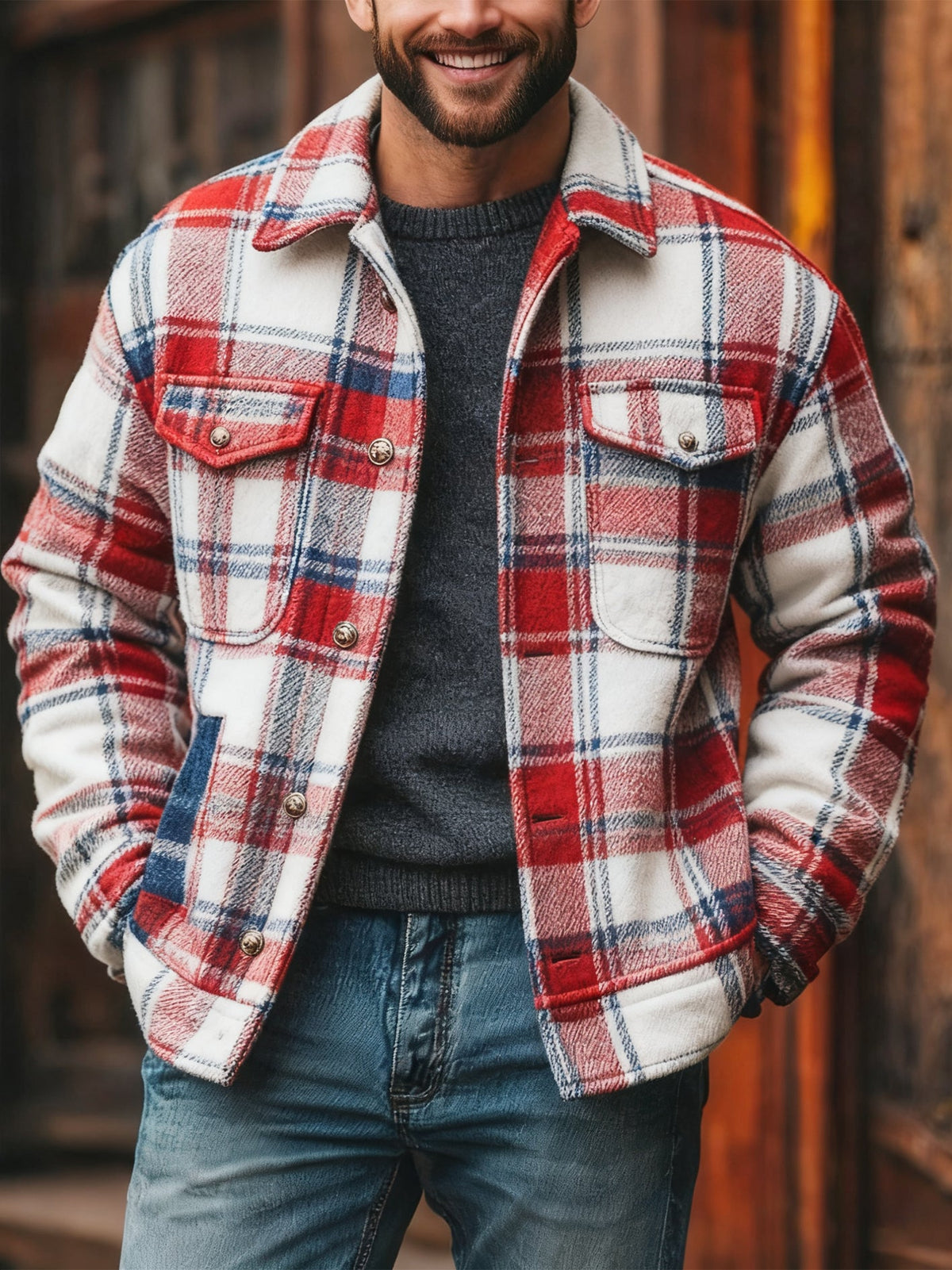 Britische Herren-Freizeitjacke