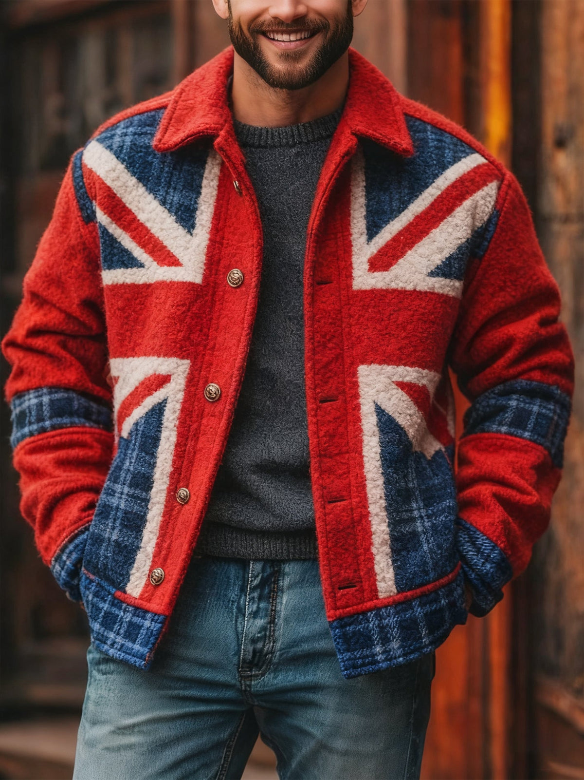 Britische Herren-Freizeitjacke