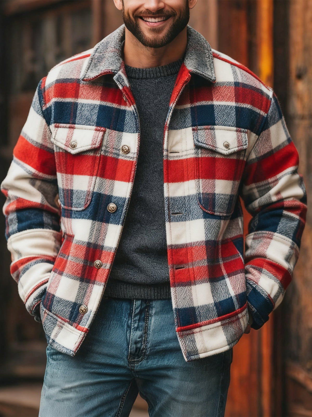 Britische Herren-Freizeitjacke