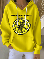 Women's Lemon Roses Music Lover Hoodie