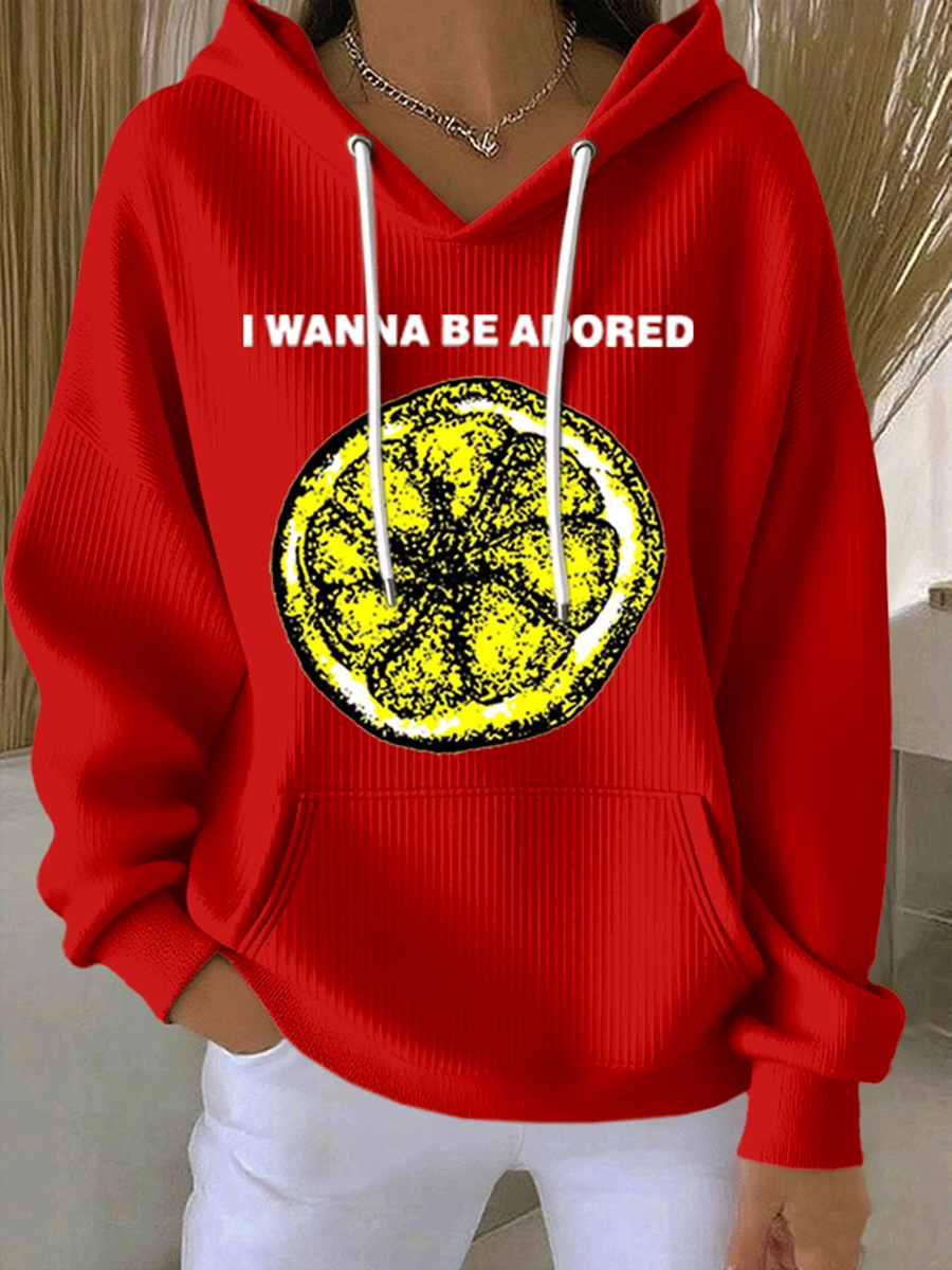 Women's Lemon Roses Music Lover Hoodie