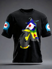 Unisex UK Mods Music Lover Printed T-shirt