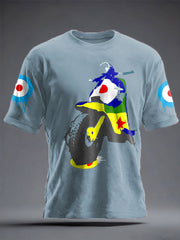 Unisex UK Mods Music Lover Printed T-shirt