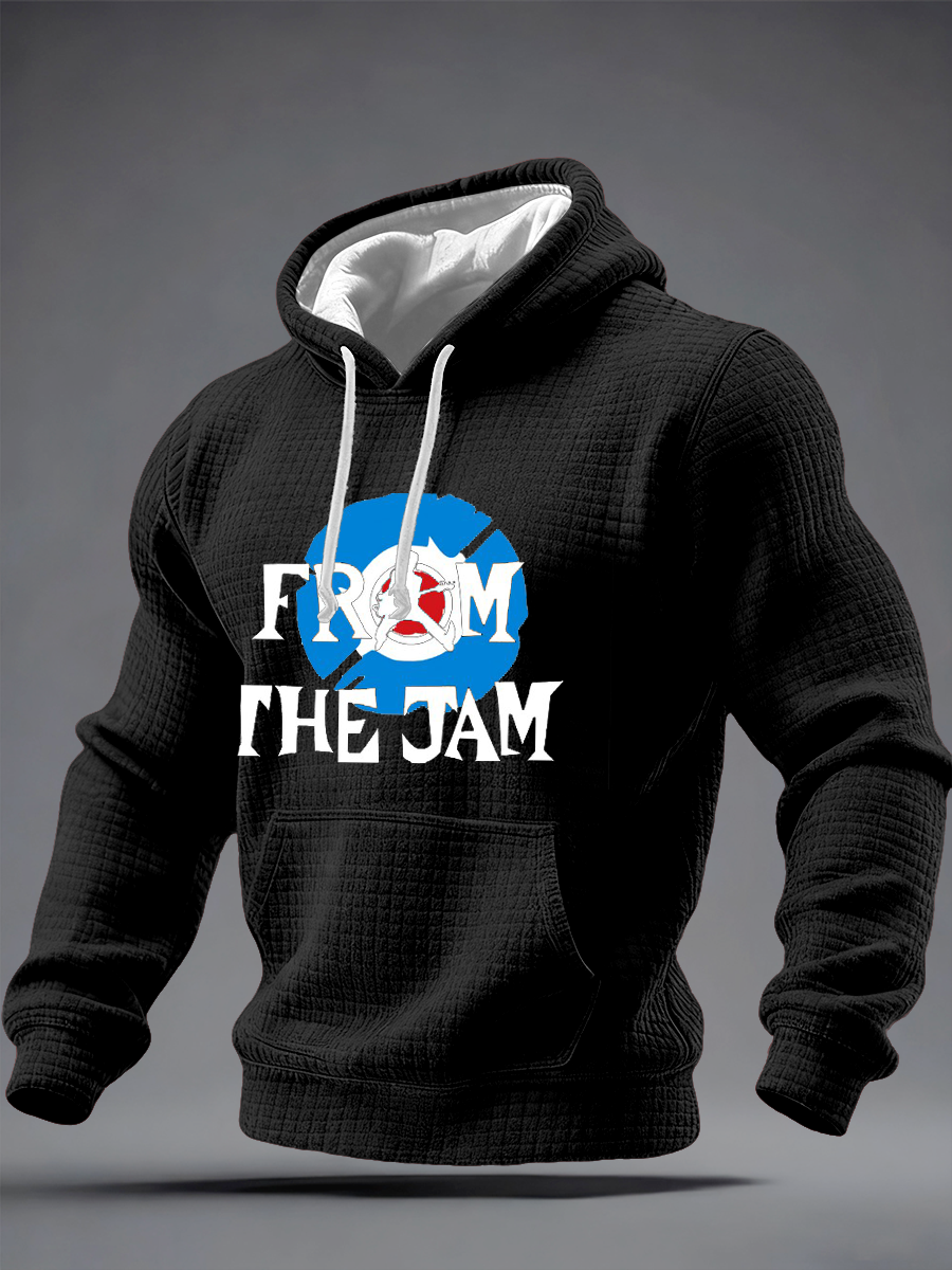 Men's The Jam Checkered Cotton Hoodie