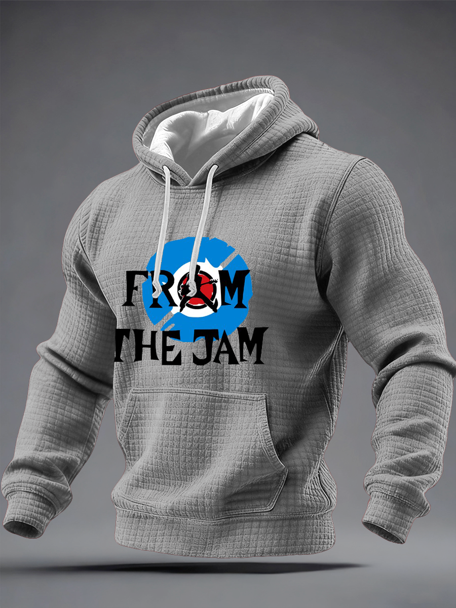Men's The Jam Checkered Cotton Hoodie