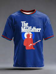 Herren-T-Shirt „The Modfather Paul Weller“ mit kurzen Ärmeln