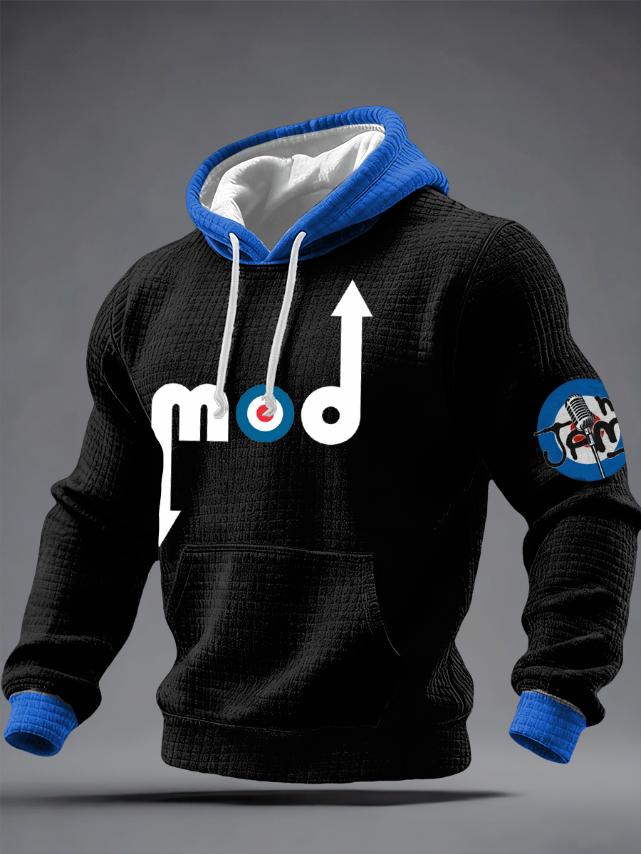 Men's The Mod The Jam Checkered Cotton Hoodie