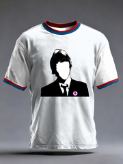 Herren-T-Shirt „The Modfather Paul Weller“ mit kurzen Ärmeln
