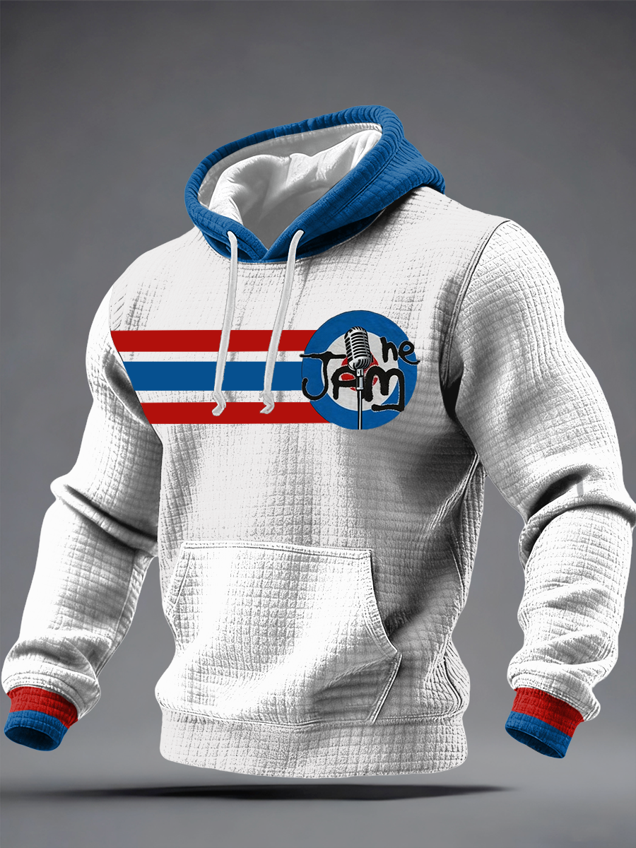 Men's Modfather UK Music Mods Lover Checkered Cotton Hoodie