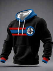 Men's Modfather UK Music Mods Lover Checkered Cotton Hoodie