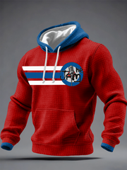 Men's Modfather UK Music Mods Lover Checkered Cotton Hoodie