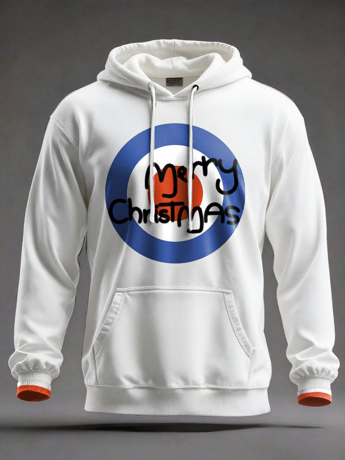 Unisex UK Mod Music Lover Christmas Printed Hoodie