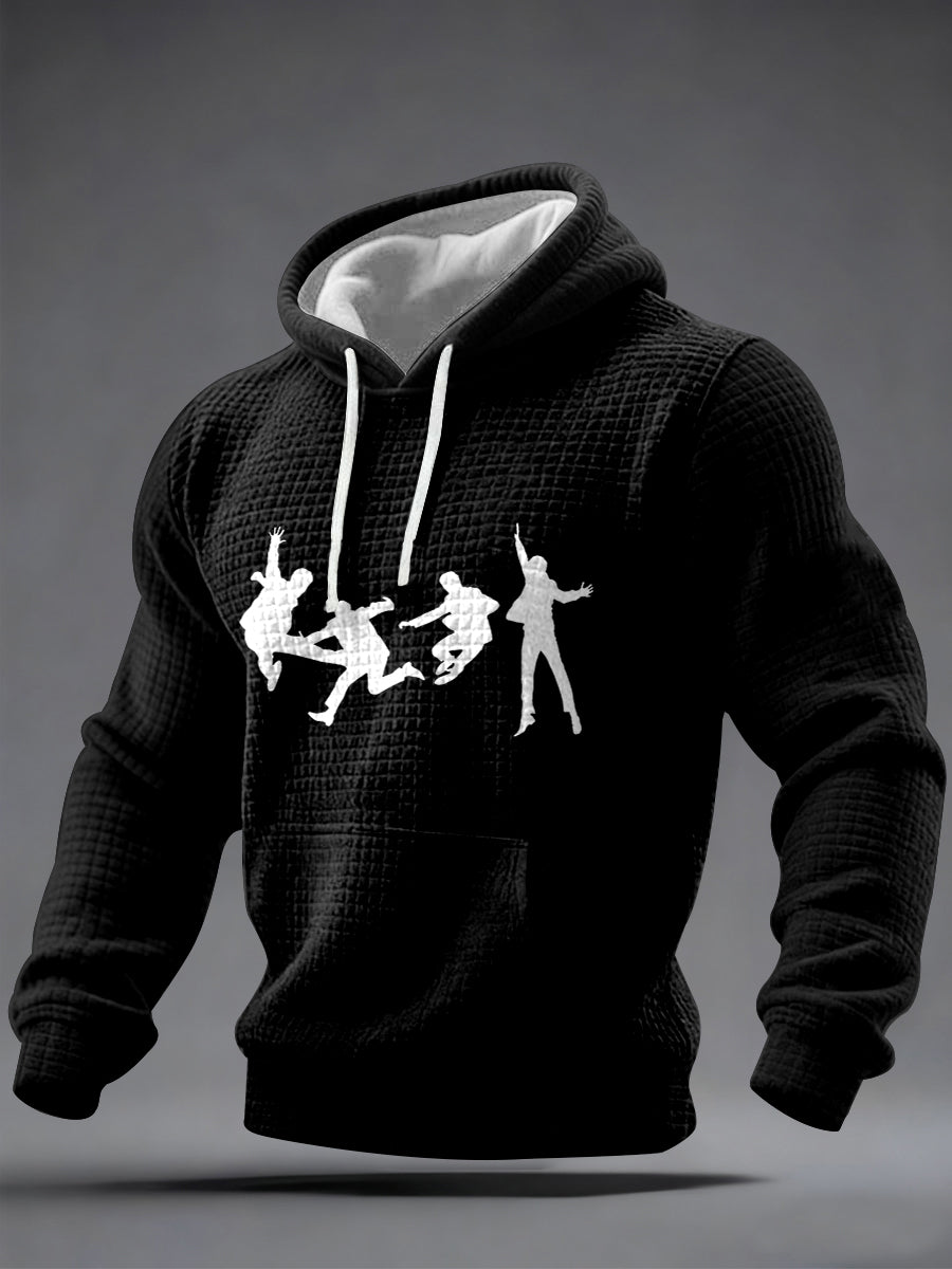 Klassischer Herren-Hoodie mit legendärem Rockband-Print – das perfekte Geschenk für Fans!