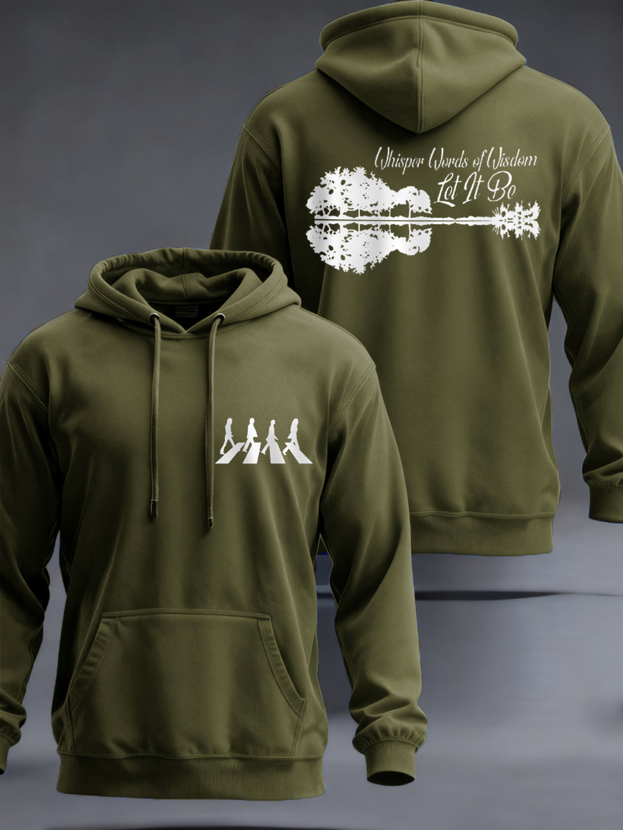 Weisheiten für Männer – Lass es sein – Klassischer Hoodie mit legendärem Rockband-Print – Geschenk für Fans