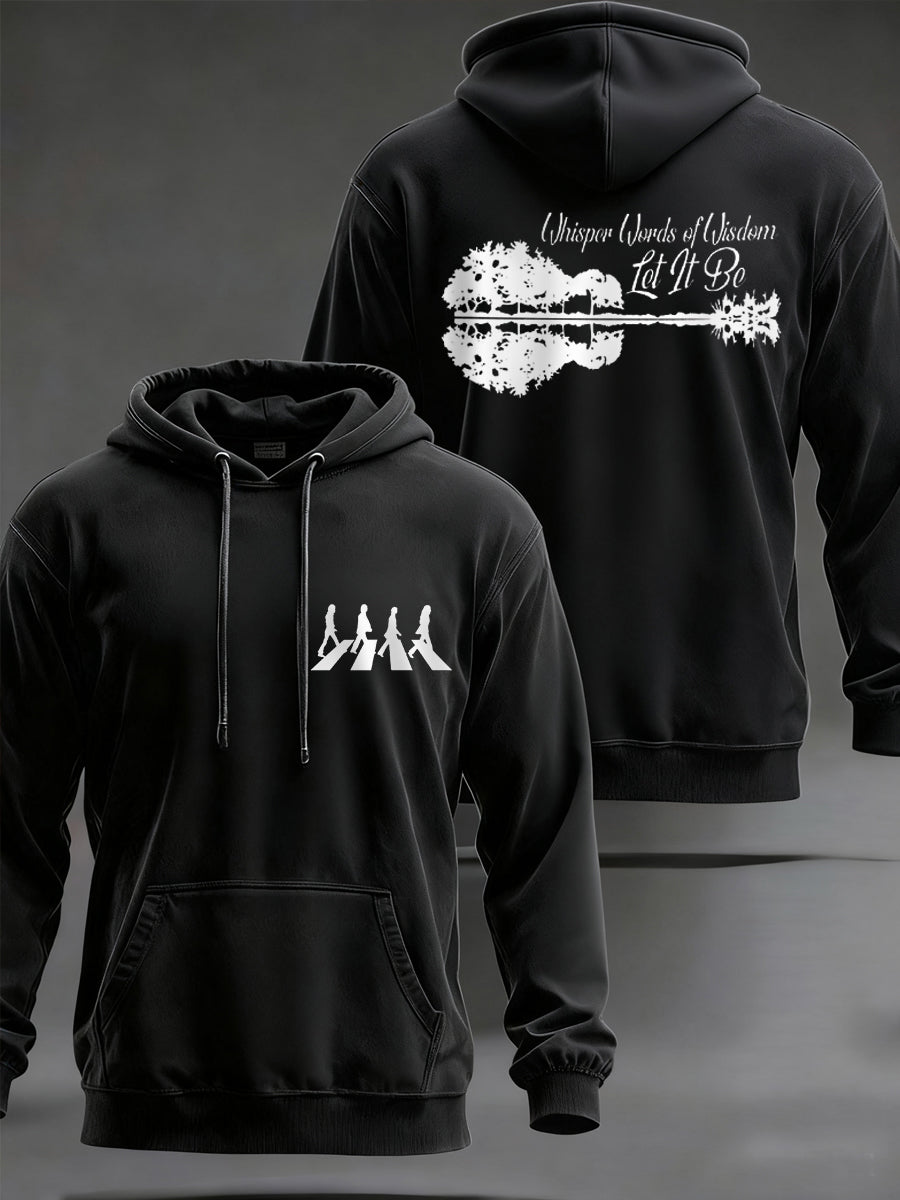 Weisheiten für Männer – Lass es sein – Klassischer Hoodie mit legendärem Rockband-Print – Geschenk für Fans