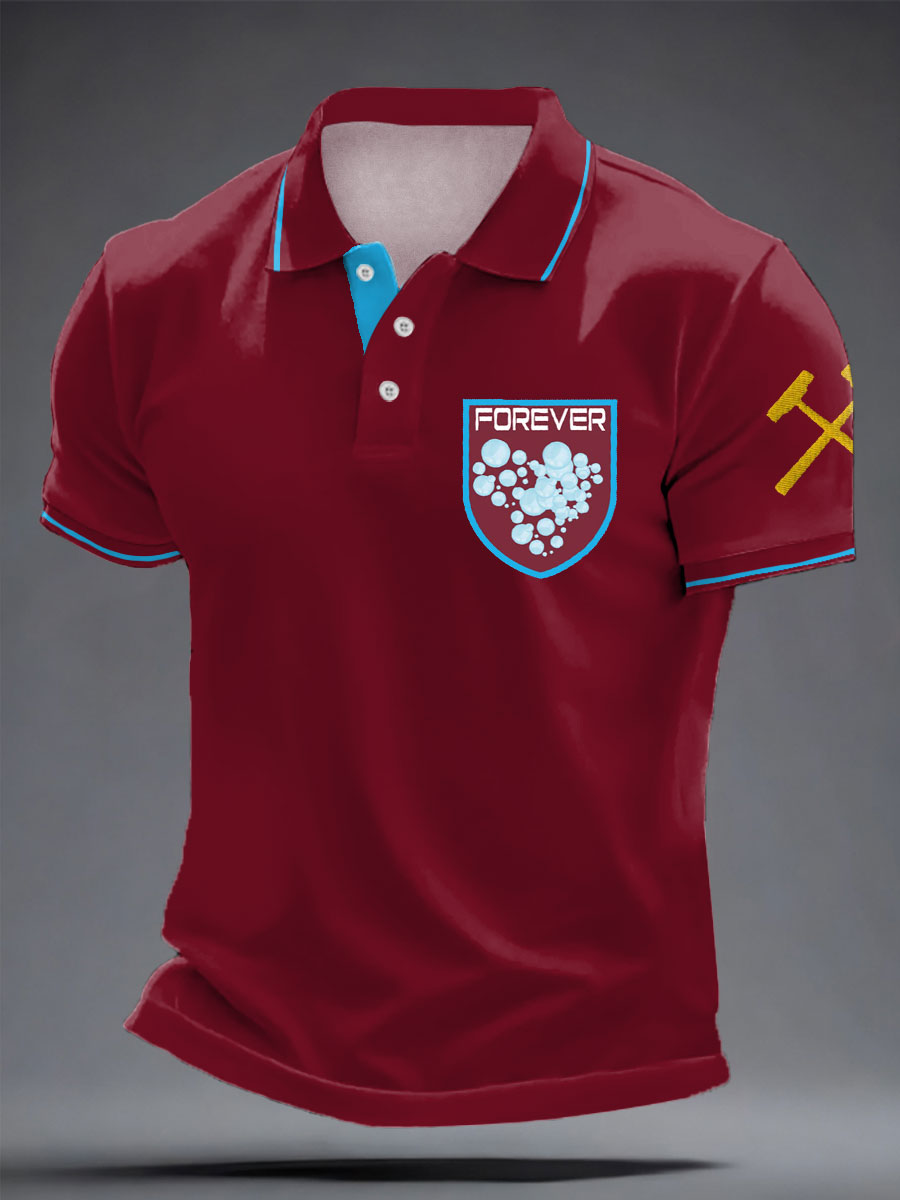 Men's UK Football Lover Billy Legend Printed Casual Tops