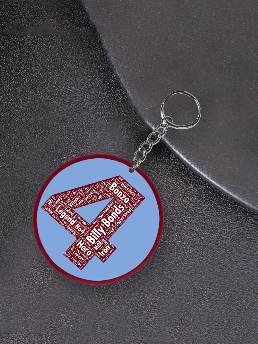 UK Football Lover Legend Printed Keychain
