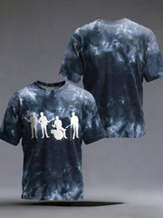 Men's Retro Classic Legendary Rock Band Print Gift For Fans Casual Tee