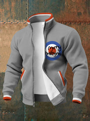 Men's UK Mods Music Lover Christmas Printed Coat