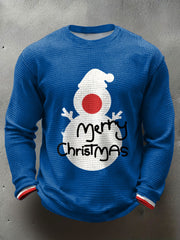 Men's UK Mods Music Lover Christmas Printed Waffle Tops