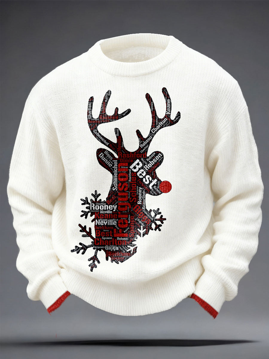 Men's UK Football Lover Christmas Printed Tops