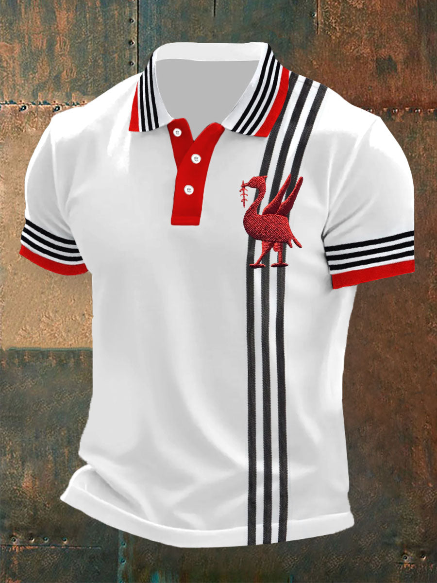 Herren-Fußballtrikots mit Lebervogel-Motiv