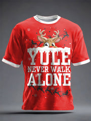 Unisex UK Football Lover Christmas Printed T-shirt