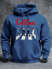 Herren-Hoodie im Retro-Stil mit Aufdruck einer legendären Rockband – das perfekte Geschenk für Fans!