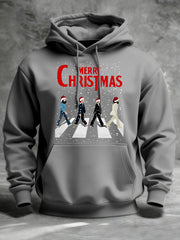 Herren-Hoodie im Retro-Stil mit Aufdruck einer legendären Rockband – das perfekte Geschenk für Fans!