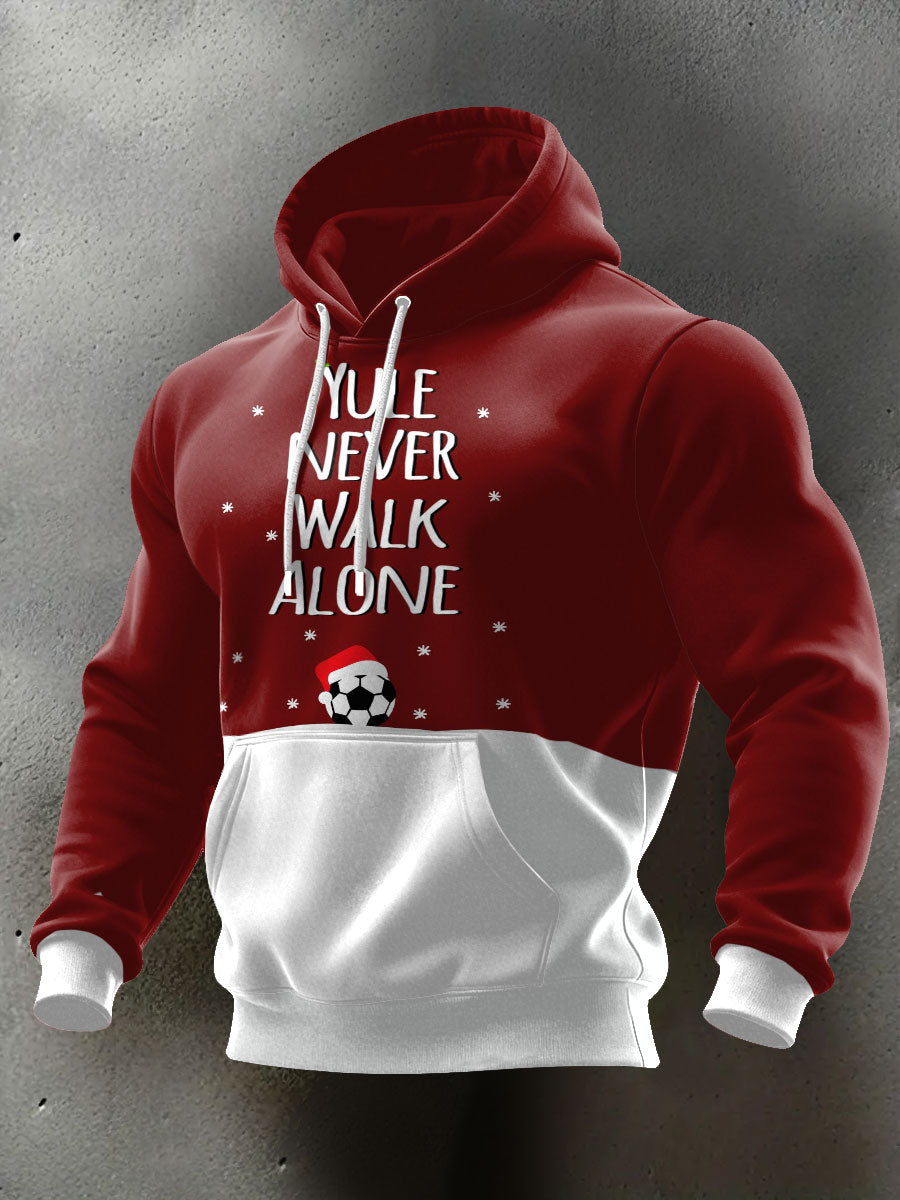 Herren-Hoodie mit Weihnachtsmotiv für britische Fußballfans