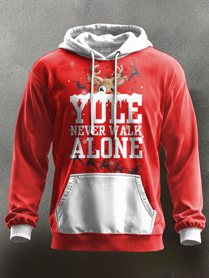 Herren-Hoodie mit Weihnachtsmotiv für britische Fußballfans