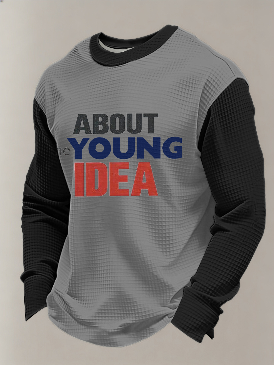 Men's UK Mods Music Lover Waffle Long Sleeve Sweatshirt