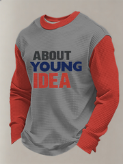 Men's UK Mods Music Lover Waffle Long Sleeve Sweatshirt