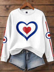Damen-Sweatshirt mit Aufdruck für Liebhaberinnen der britischen Mod-Musik