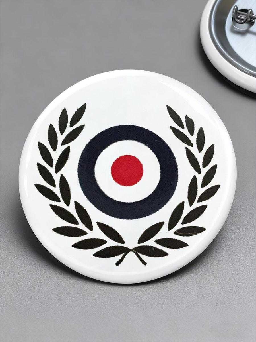 UK Mods Music Lover Printed Pins