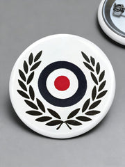 UK Mods Music Lover Printed Pins