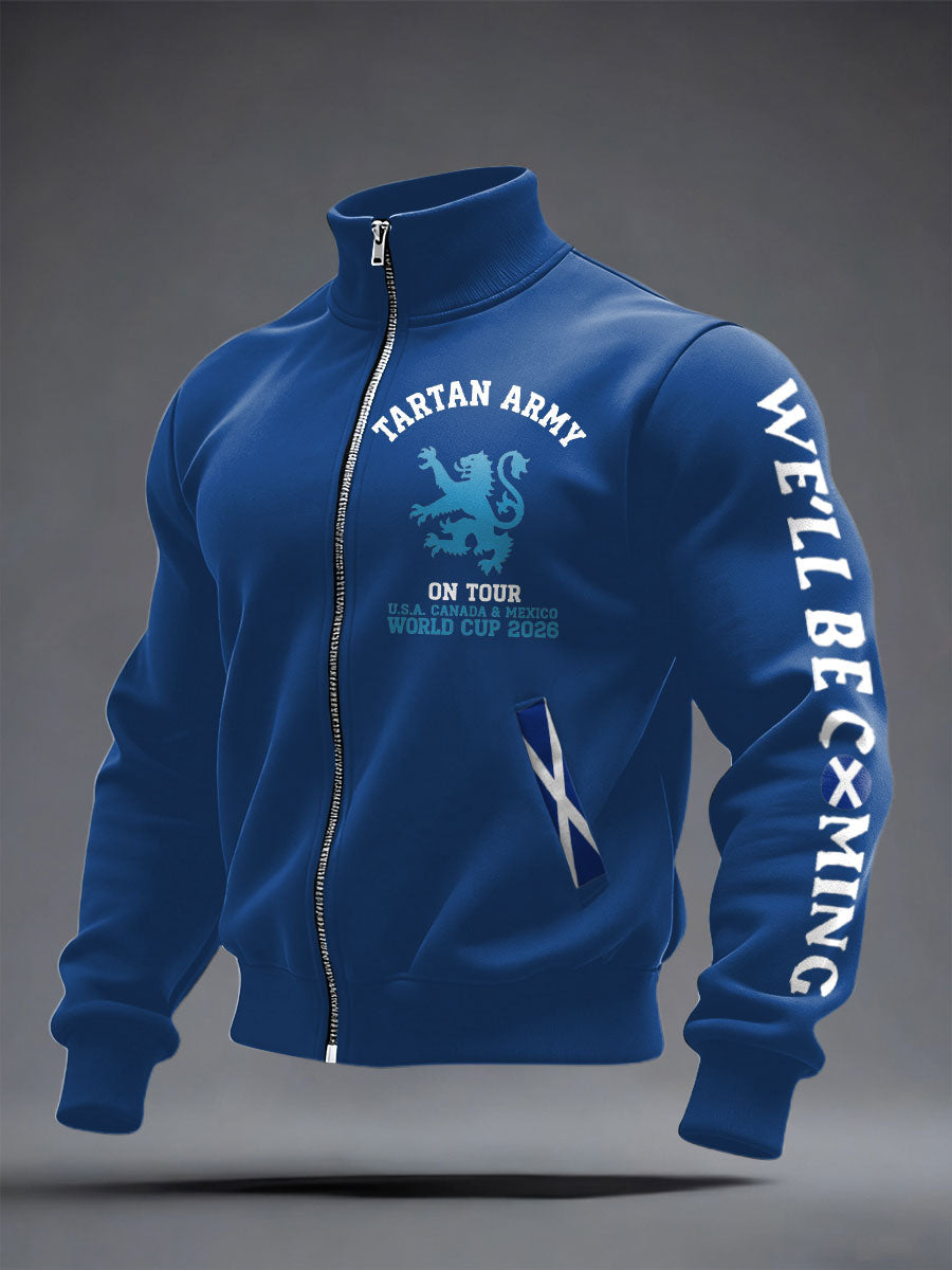 Unisex UK Football Lover Scotland We'll Be Coming 2026 Printed Coat