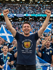 Unisex UK Football Lover Scotland We'll Be Coming 2026 Printed T-shirt