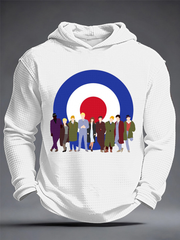 Men's Modfather UK Music Mods Lover Waffle Long Sleeve Sweatshirt
